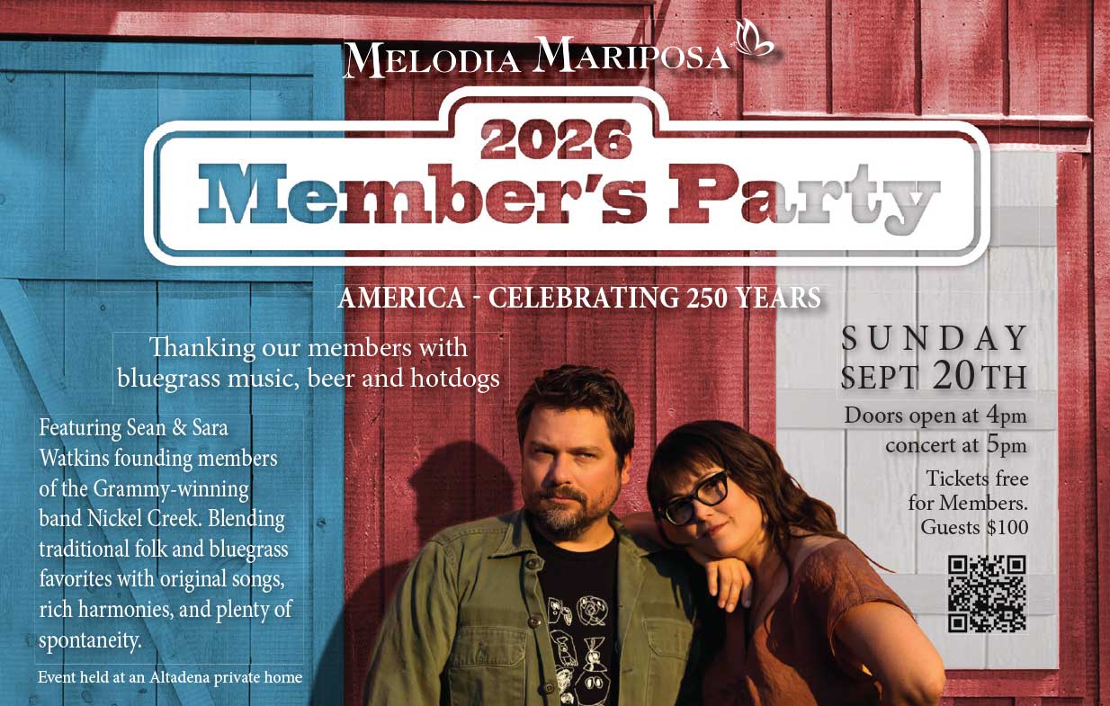 members party 2026 flyer from Melodia Mariposa