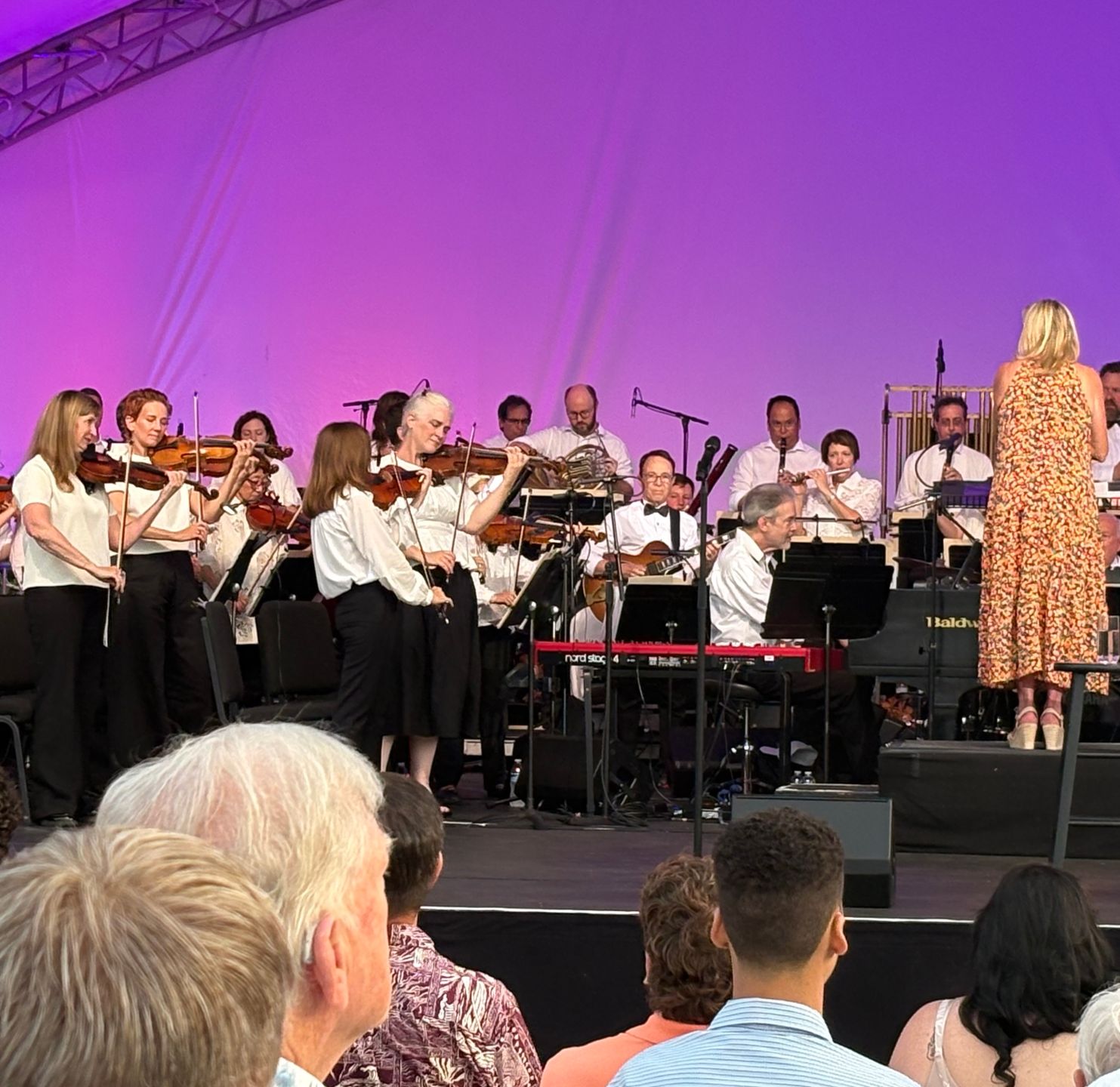 an orchestra on stage